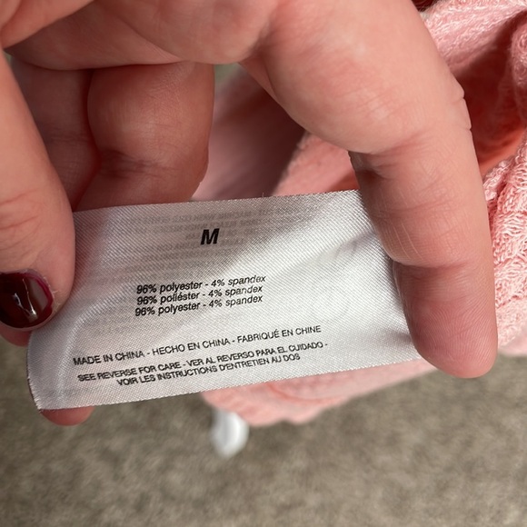 Vintage X America pink knit top comfy M - Picture 5 of 5